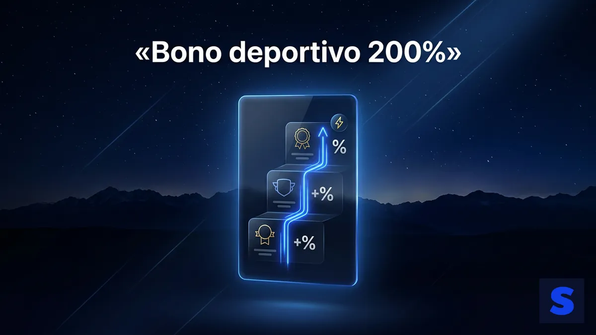 Bono deportivo 200% de Slottica Chile: condiciones de depósito y aceleración del rollover