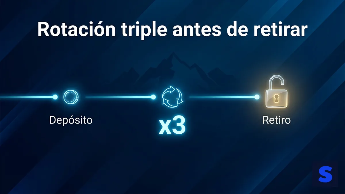 Rotación triple x3 en Slottica Chile: línea de tiempo desde el depósito hasta poder retirar