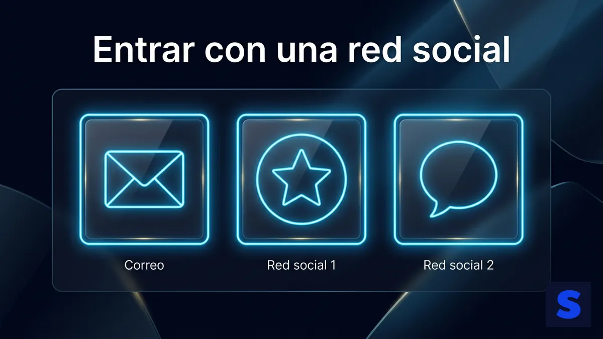 Comparación de accesos rápidos a Slottica con redes sociales vinculadas en Chile