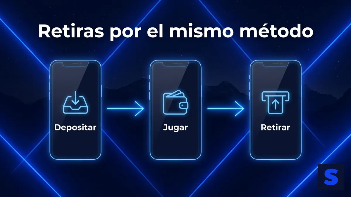 Regla de Slottica Chile: el retiro se procesa por el mismo método usado para depositar